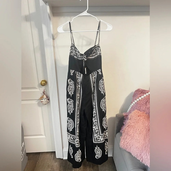 FINAL PRICE NWT Free People Feel The Sun Linen Blend Jumpsui - Picture 2 of 9